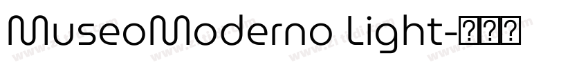 MuseoModerno Light字体转换